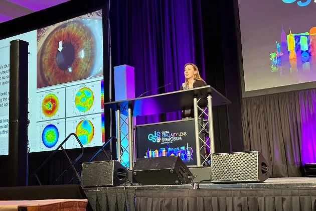 Dr. Walsh presenting at the Global Specialty Lens Symposium