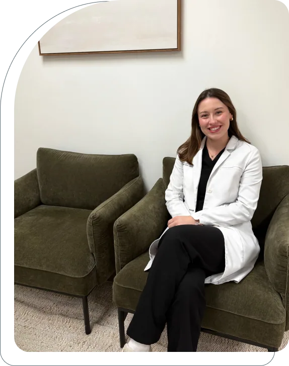 Dr. Sydney Walsh in a consultation space at the Institute