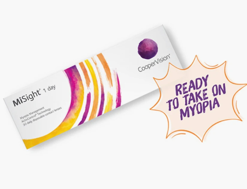MiSight 1-Day Dual-Focus contact lens package overview